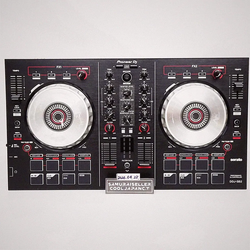 Pioneer DJ DDJ-SB2 Black DJ Controller 2-Channel Serato DJ Pro DDJSB2 Japan Used