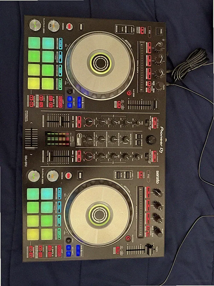 Pioneer DJ DDJ-SR2 2-Channel Serato DJ Controller, Built-in Mixer, 16 Pads