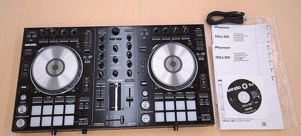 Pioneer DJ DDJ-SR2 Serato DJ Controller 2-Channel 4-Deck USB w/Box Tested Japan