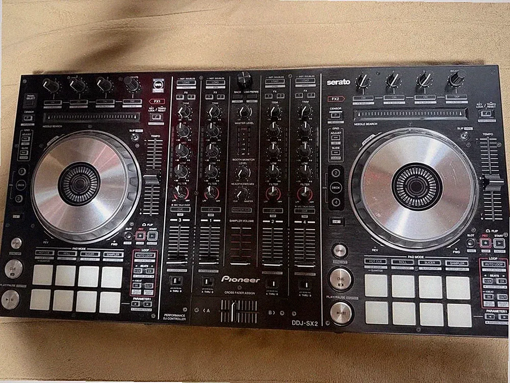 Pioneer DJ DDJ-SX2 4-Channel Serato DJ Controller w/ Box Power Adapter USB Cable