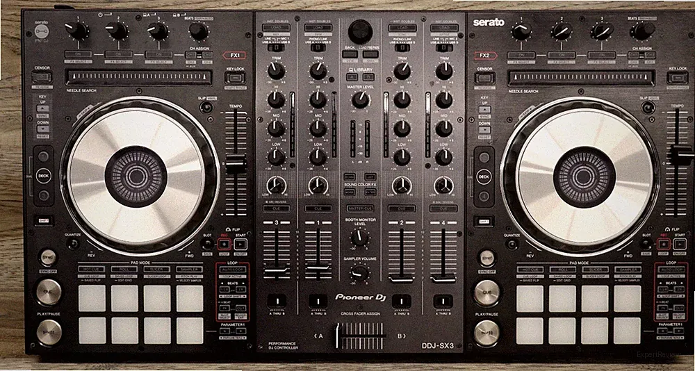 Pioneer DJ DDJ-SX3 Quad Deck Tabletop Controller USB w/ Carrying Case