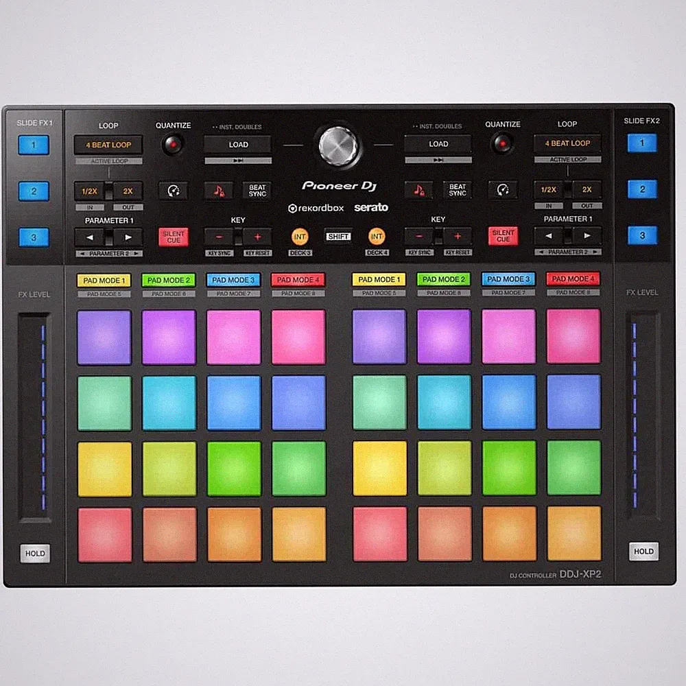 Pioneer DJ DDJ-XP2 rekordbox & Serato DJ DVS Performance Pad Surface Controller