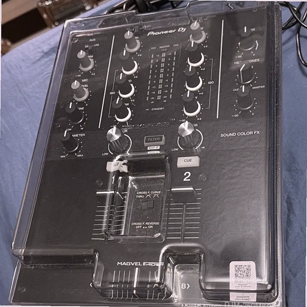 Pioneer DJ DJM-250MK2 2-Ch Mixer Blk 3-Bnd EQ Sound Color FX Filter + Decksaver