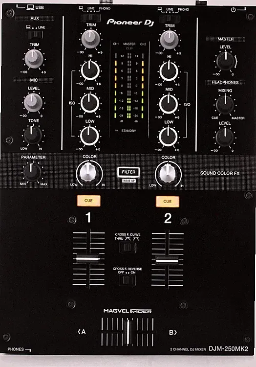 Pioneer DJ DJM-250MK2 2-channel DJ Mixer
