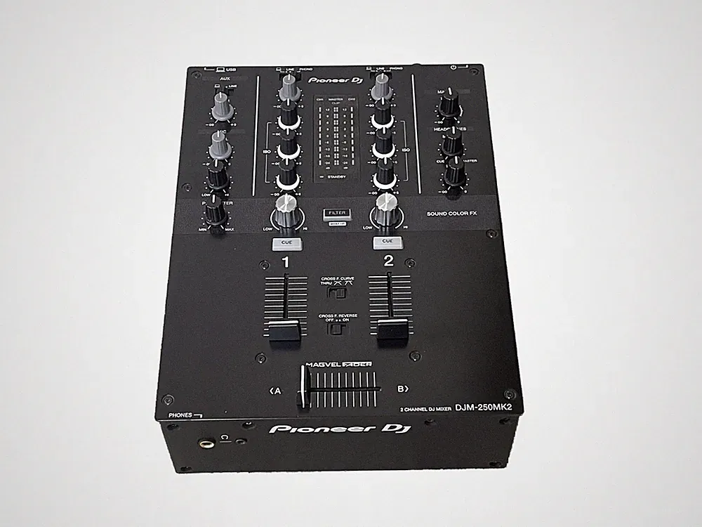 Pioneer DJ DJM-250MK2 2-Channel DJ Mixer Sound Color FX USB Rekordbox Tested
