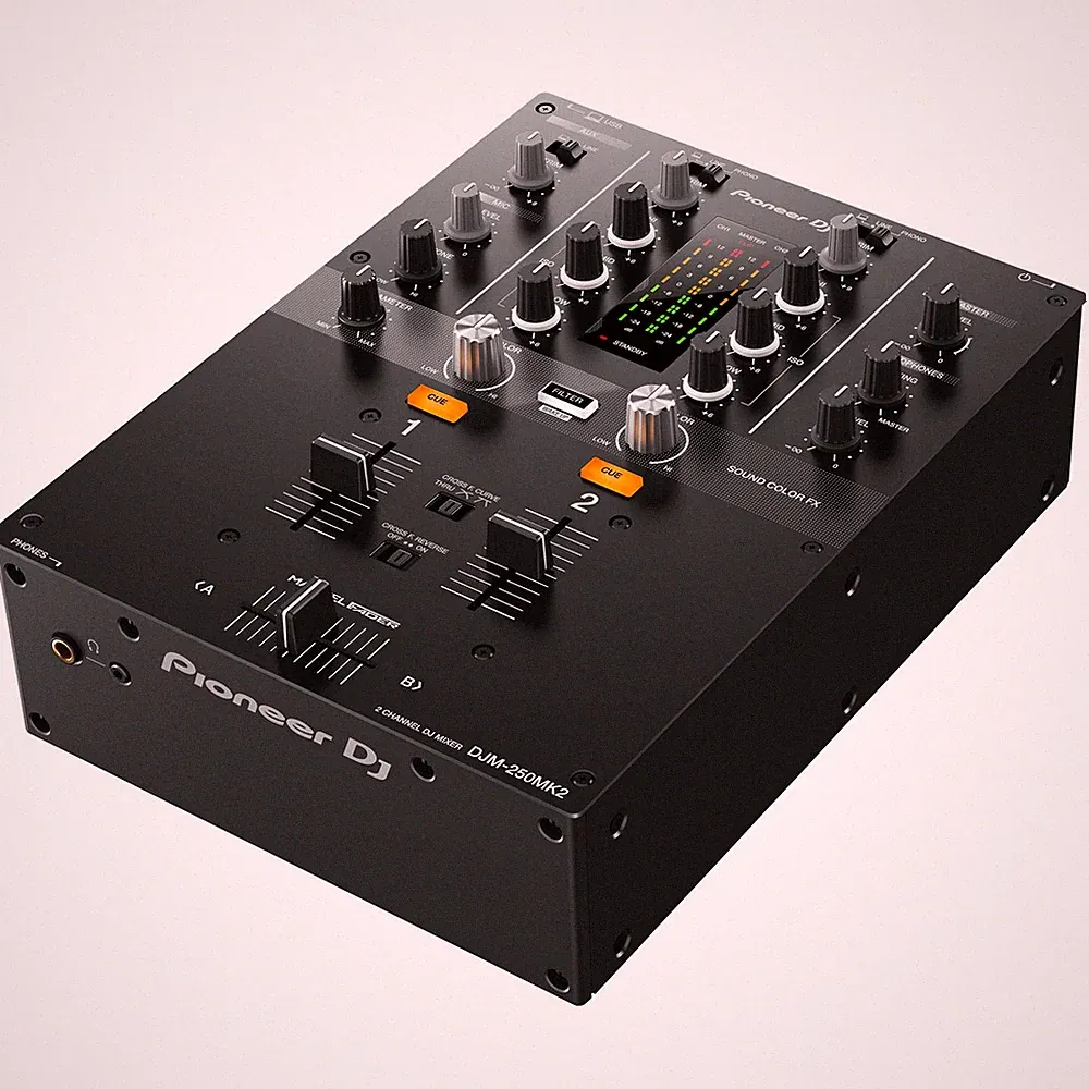 Pioneer DJ DJM-250MK2 2-channel Scratch Mixer with Rekordbox DVS