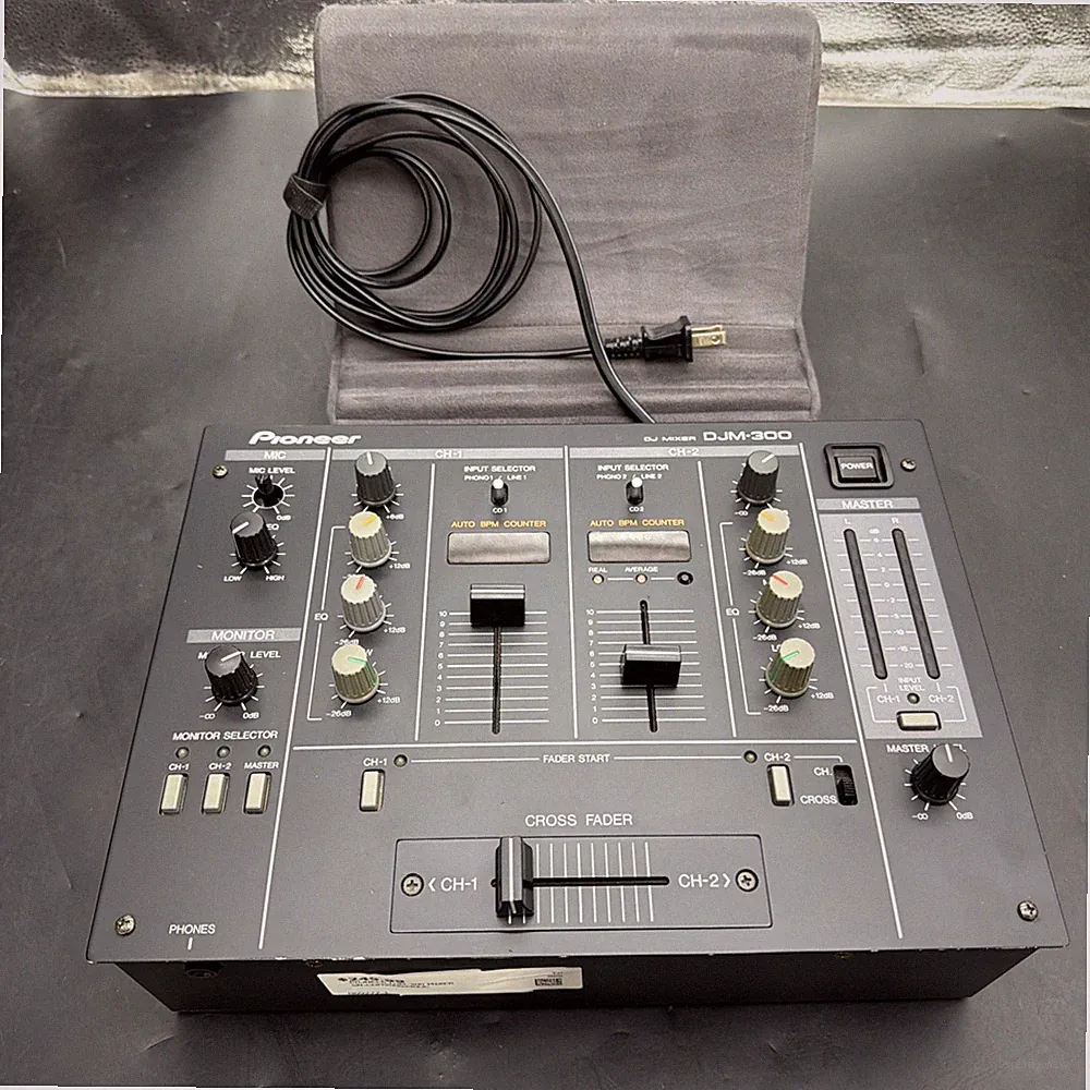 Pioneer DJ DJM-300 Black 2-Channel Professional DJ Mixer Compact Durable Tested