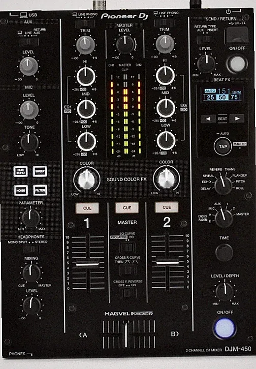 Pioneer DJ DJM-450 2-channel DJ Mixer