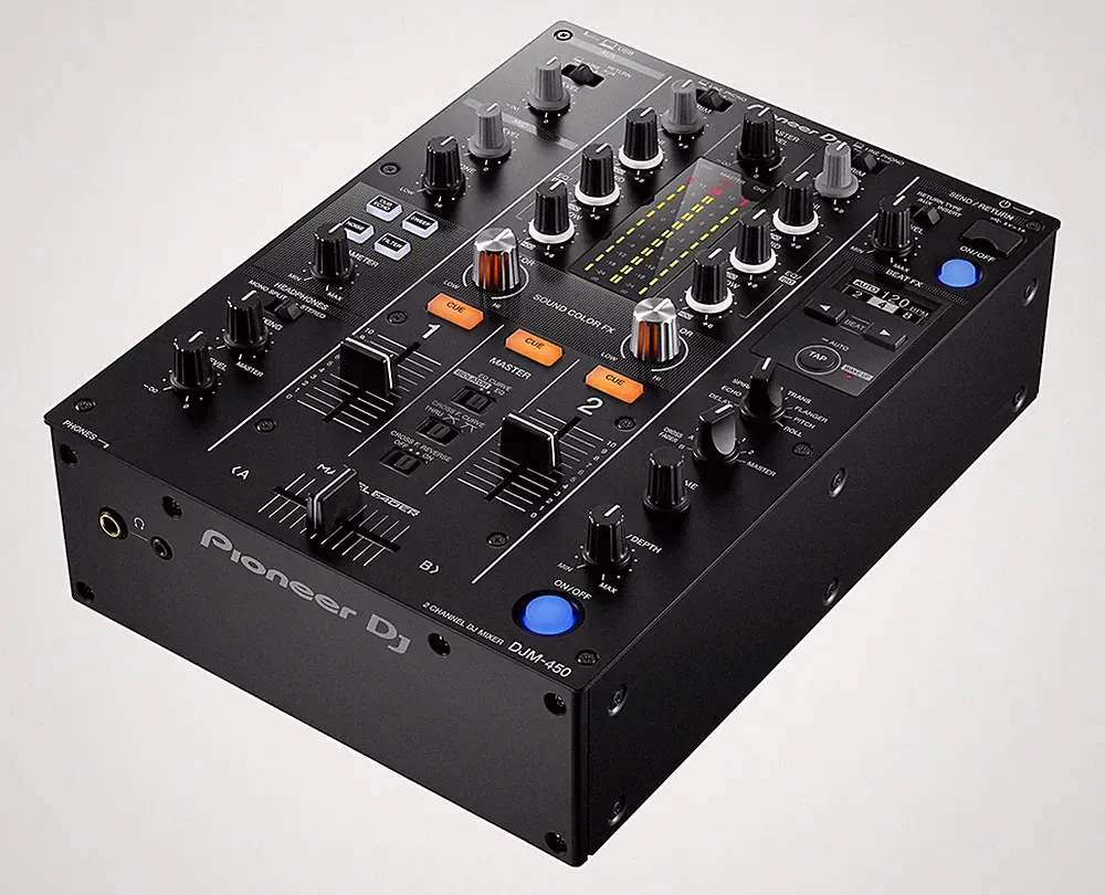 Pioneer DJ DJM-450 Compact Two-Channel DJ Mixer DJM450 Black PROAUDIOSTAR