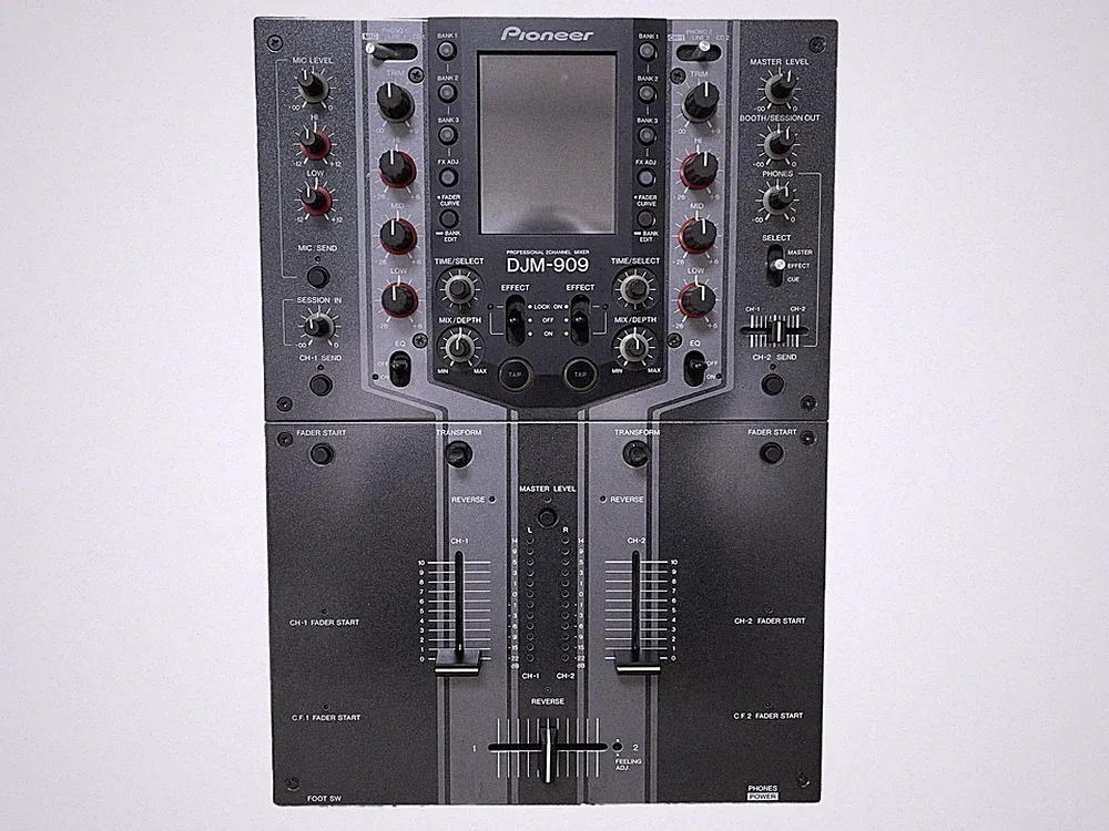 Pioneer DJ DJM-909 Professional 2-Channel DJ Mixer Built-in Effects LCD Tested