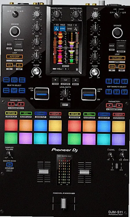 Pioneer DJ DJM-S11 2-channel Mixer for Serato DJ