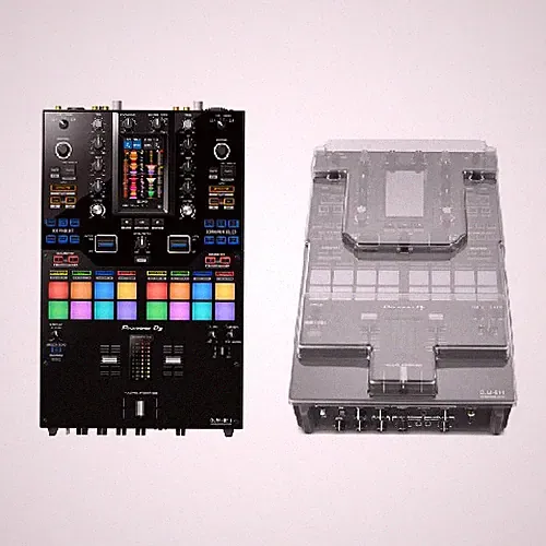 Pioneer DJ DJM-S11 Battle Mixer for Serato DJ Pro + Decksaver Dust Cover