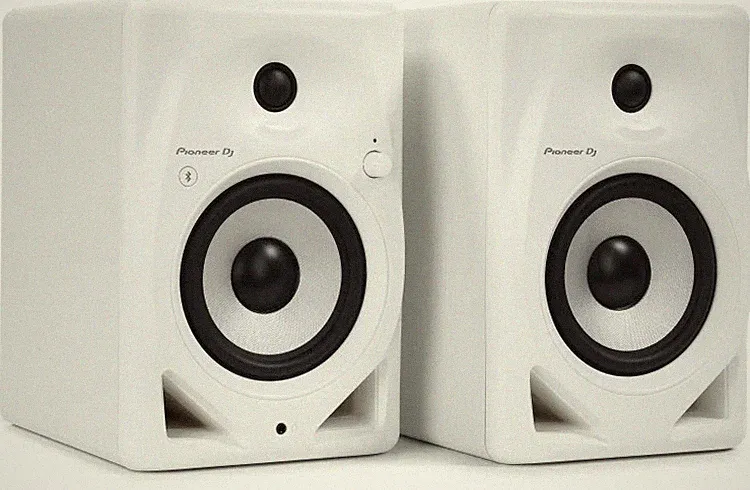 Pioneer DJ DM-50D-BT-W 5-inch Desktop Active Monitor Speaker Pair with Bluetooth