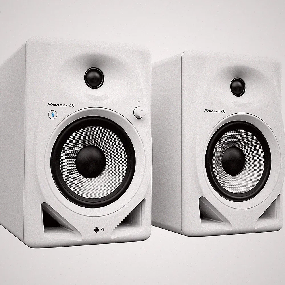 Pioneer DJ DM50DBT 5" Desktop Monitor System wBluetooth Functionality Wht LN