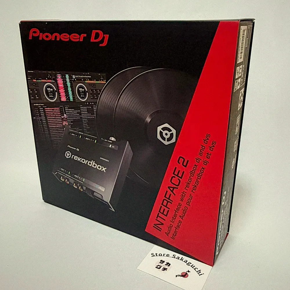 Pioneer DJ INTERFACE 2 Audio Interface rekordbox dvs Control Vinyl x2 Kit