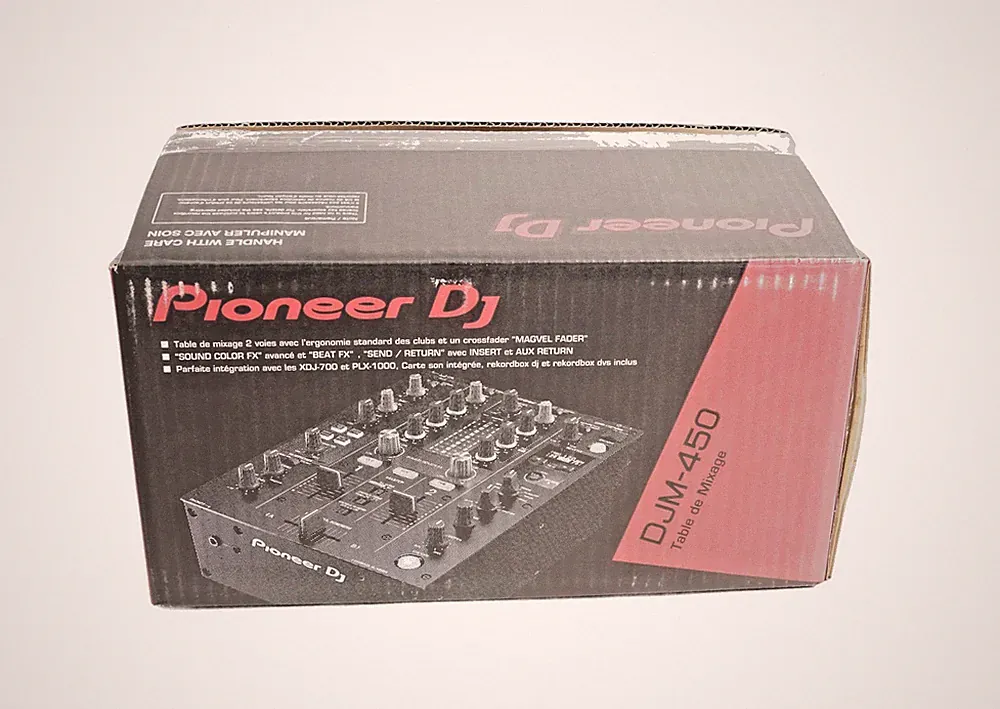 Pioneer DJ Mixer DJM-450 Compact Two-Channel DJM450 Black Performance Rekordbox