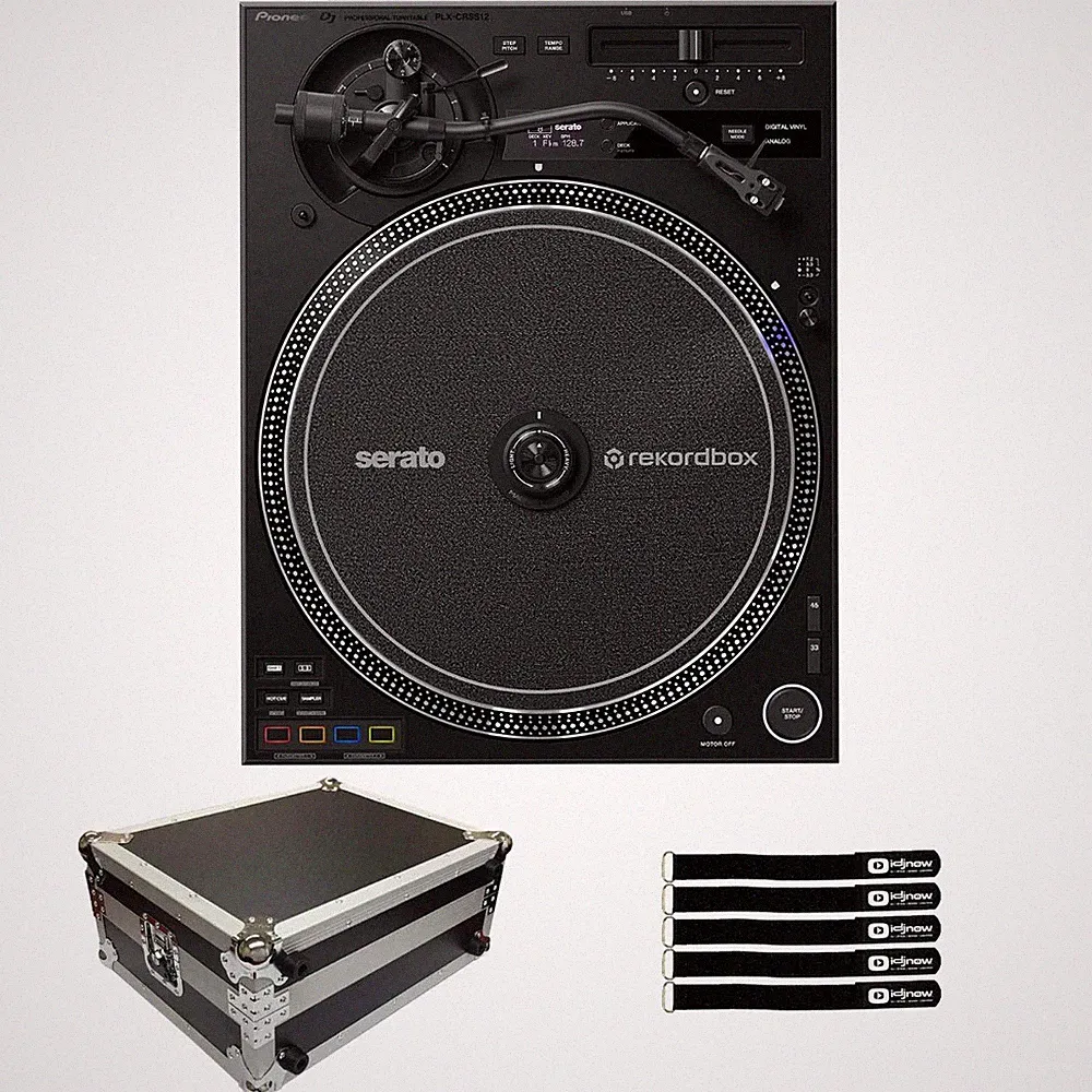 Pioneer DJ PLX-CRSS12 Professional DVS Digital Analog Hybrid Turntable w Case