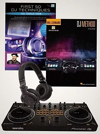 Pioneer DJ Starter Pack with DDJ-REV1 Controller+headphones+Learn to play Guide