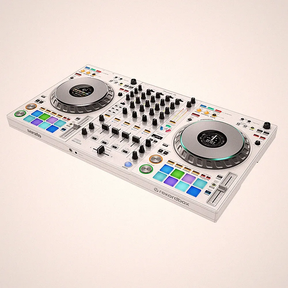 Pioneer DJ White Limited Edition DDJ-FLX10 DJ Controller with STEMS