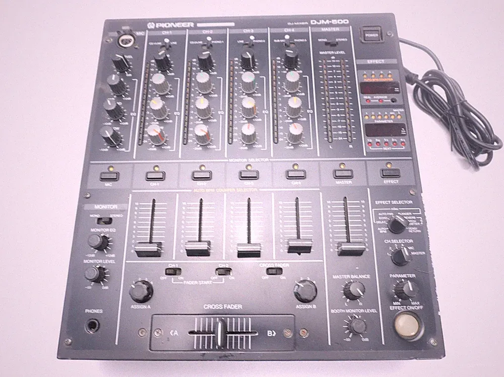 Pioneer DJM-500 Stereo Club Professional DJ Mixer Model 4-Channel Performance