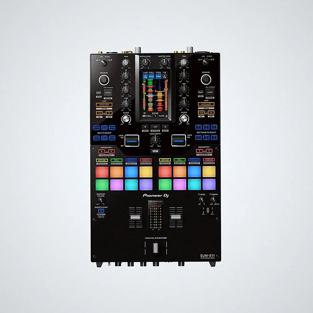 PIONEER DJM-S11 Professional scratch style 2-channel DJ mixer for Serato DJ Pro