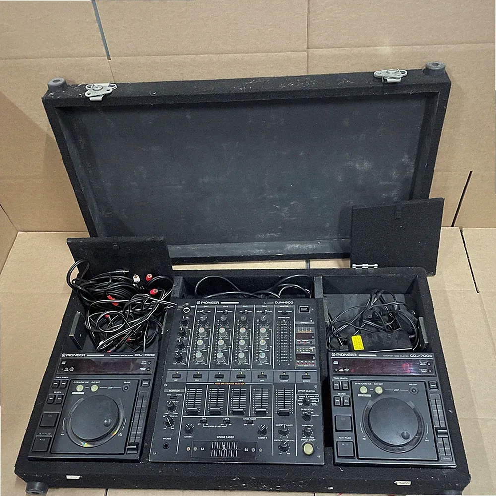 Pioneer DJM500 Stereo Club DJ Rackmount Mixer DJM-500 & 2 CDJ-700S In CASE