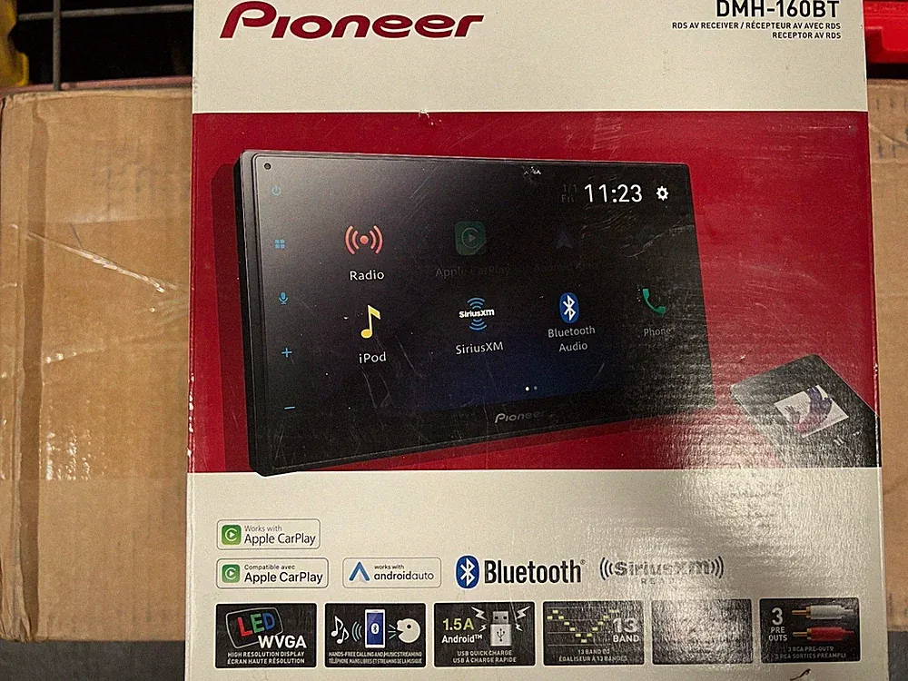Pioneer DMH-160BT Double DIN 6.2" Car Stereo Bluetooth