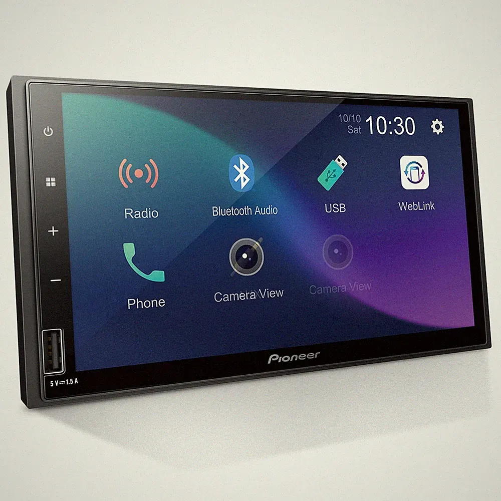 Pioneer DMH-S110EX 7" Double-Din Digital Multimedia Receiver - Built in Black