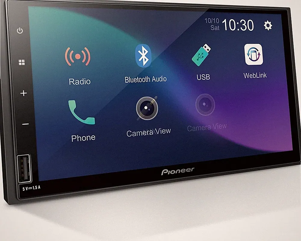 Pioneer DMH-S110EX 7" Touchscreen Double Din Car Stereo with Bluetooth