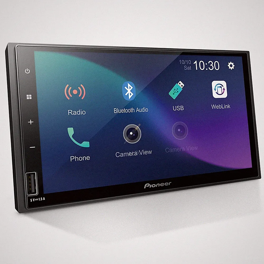 Pioneer DMH-S110EX 7" Touchscreen Double Din Car Stereo with Bluetooth