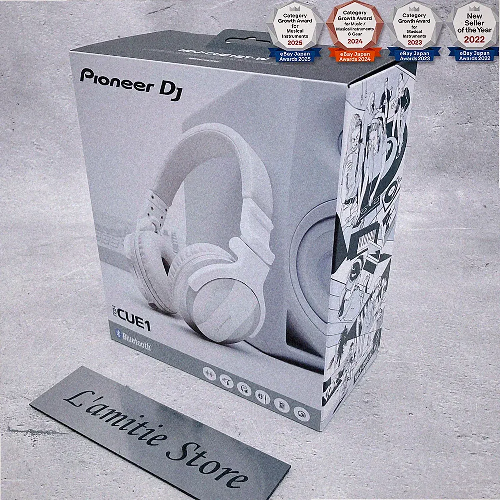 Pioneer HDJ-CUE1BT DJ Headphones Bluetooth Wireless Technology Matte White Japan