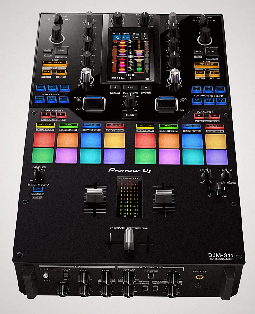 Pioneer Pro Audio DJM-S11 Professional 2-Channel Battle Mixer for Serato DJ Pro