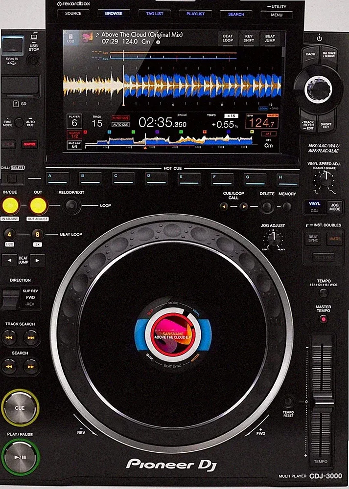 PIONEER Professional DJ Multi Player (Black) w/, Stand Alone in Black (CDJ-3000)