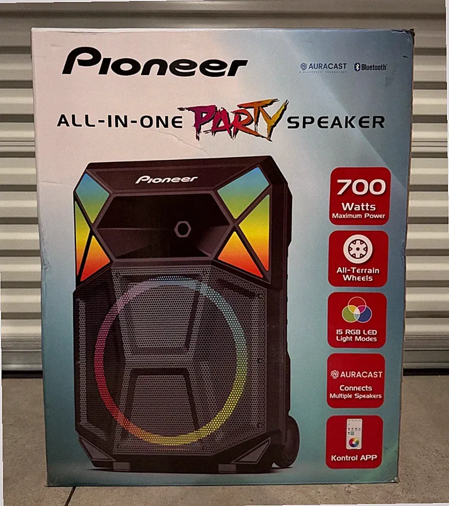 Pioneer PSX-615 Bluetooth DJ Karaoke Party Speaker 700W w/ Mic