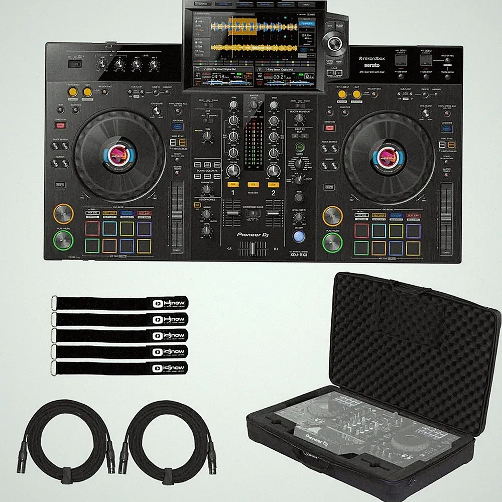 Pioneer XDJ-RX3 All-In-One rekordbox Serato DJ Controller System w Soft Carry...