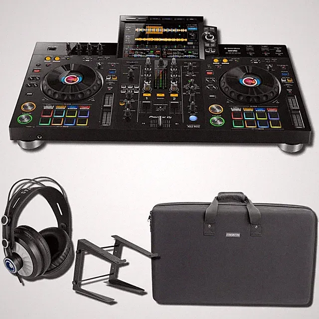 Pioneer XDJ-RX3 DJ System w/ Case, Stand & Cans50 Headphones