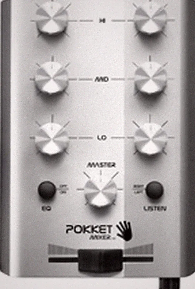POCKET MIXER Mini-DJ-Mixer (Silver) With Pouch PM11SIL002 Brand New
