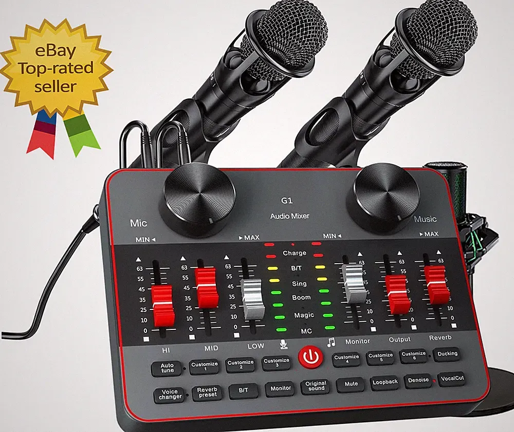Podcast Equipment Bundle for 2 Mic Tiktok Video Content Creator Kit