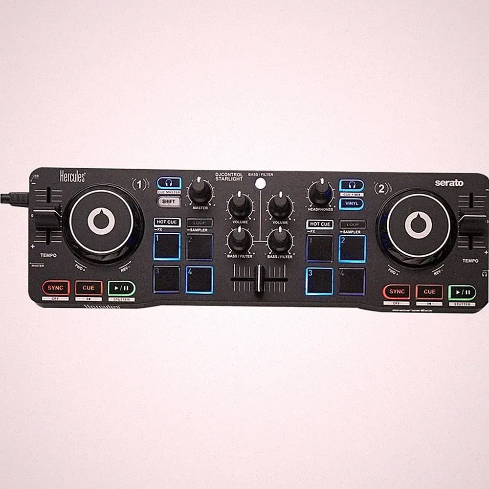 Portable DJ Controller with Serato DJ Lite Software