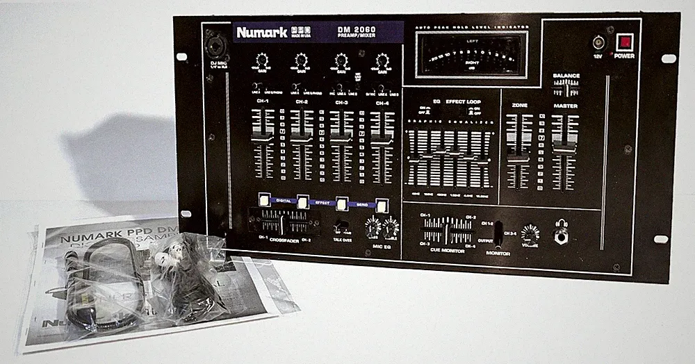 🔥【PRO SERVICED】RARE Numark PPD DM 2060 4-Ch DJ Preamp/Mixer~EQ,Rack💥GUARANTY