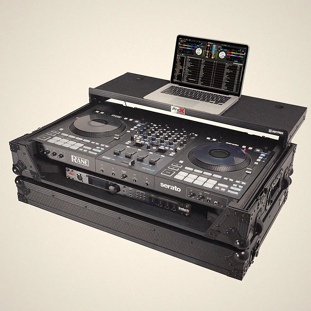 Pro X ATA Flight Style Road Case For RANE Four / PERFORMER w/ Laptop Shelf 1U