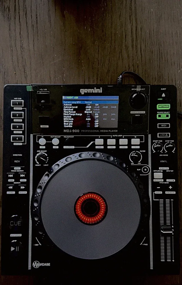 Profesional DJ Controller Gemini MDJ-900