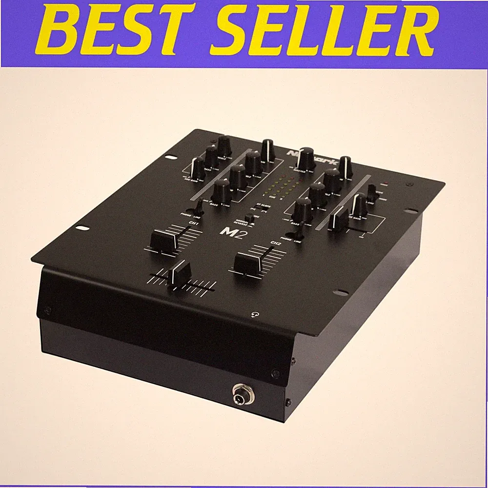 Professional 2-Channel DJ Mixer with Replaceable Crossfadert**^