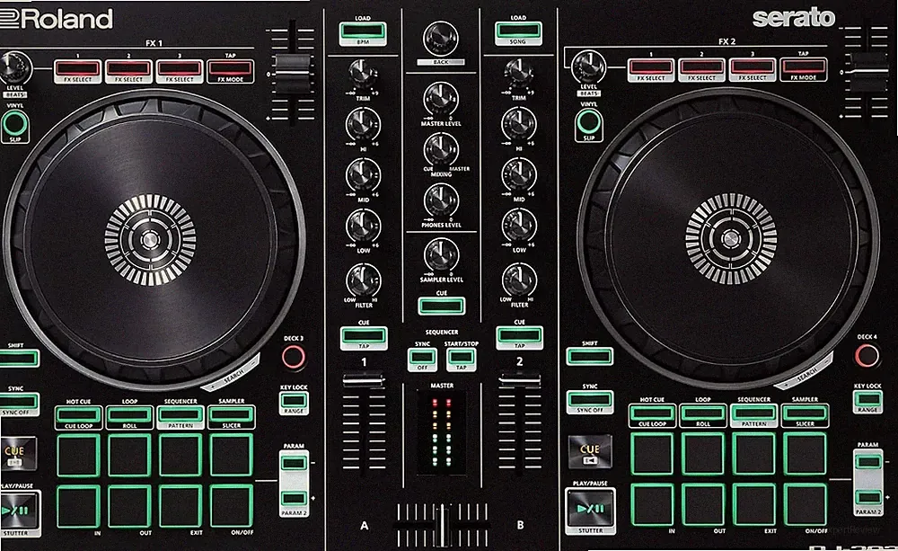 Professional DJ-202 Four-Deck Controller with Serato Lite - Portable & Powerful