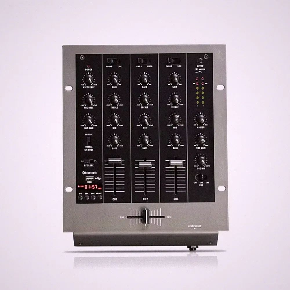 Professional DJ Player Mixer with USB SD LCD 3 Channel Dj Mixer Controller
