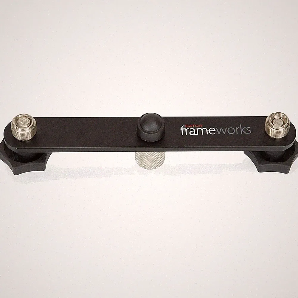 Professional Grade Mic Stand Attachment for Pair of Mics