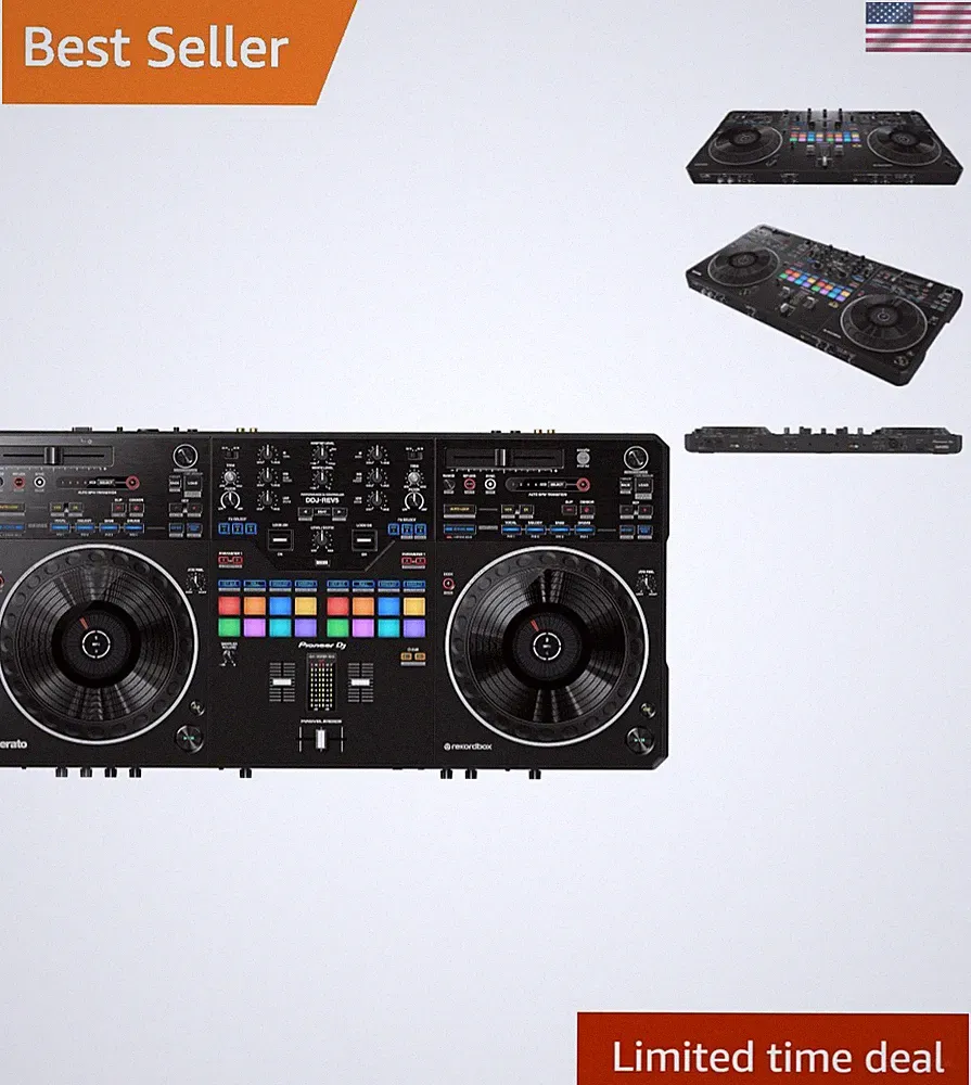 Professional Scratch-Style DJ Controller with Stems Control & Piano Play Mode