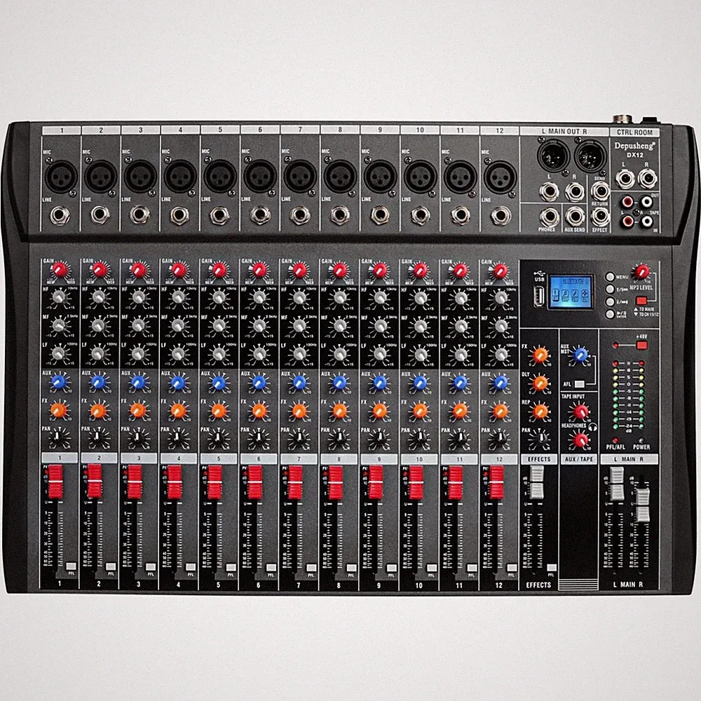 Professional Studio Audio Mixer - XLR Microphone Jack
