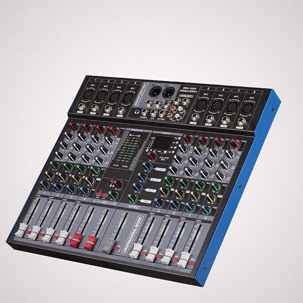 Professional USB Audio Sound Mixing Console 12 Channel for Karaoke and DJ Club