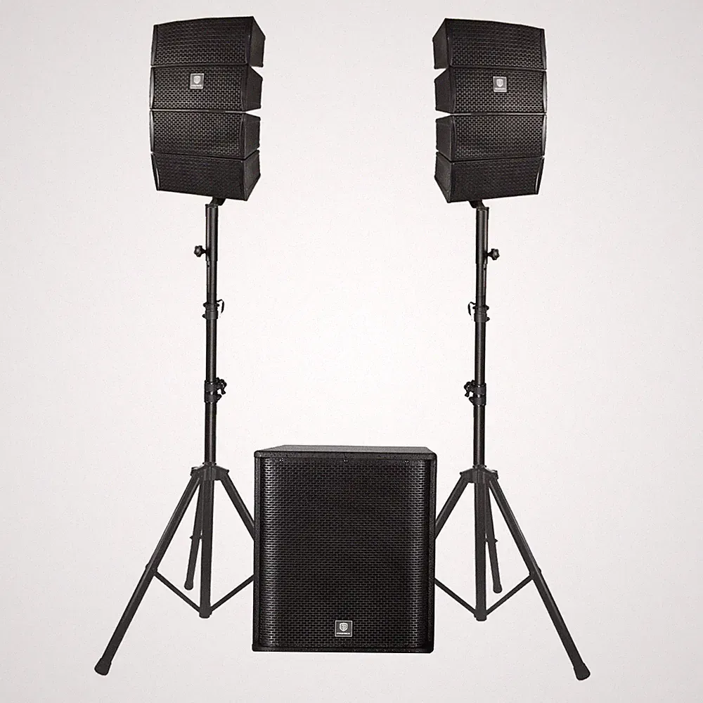 PRORECK 3000W Line Array PA System 15" Powered Subwoofer for Wedding Party DJ